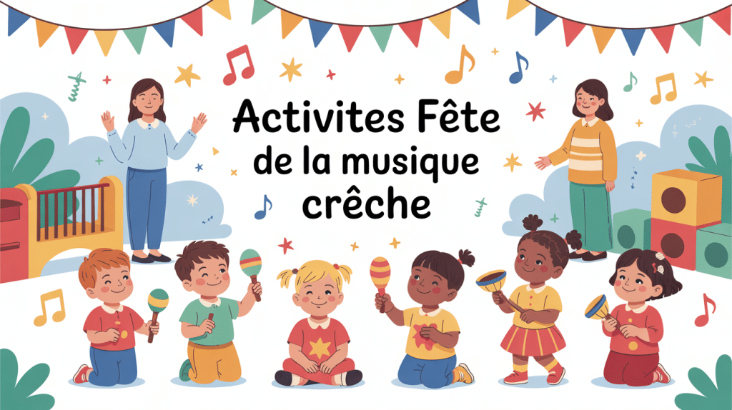 activite fete de la musique creche enfants instruments