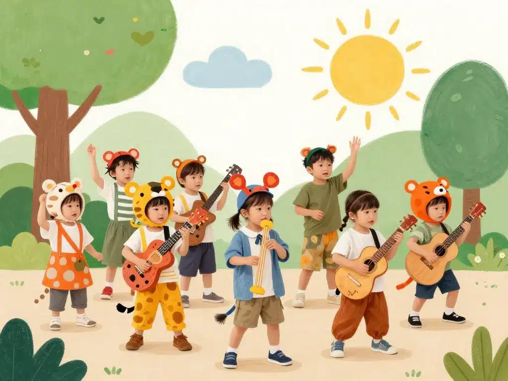 activite fete de la musique creche enfants parade musicale