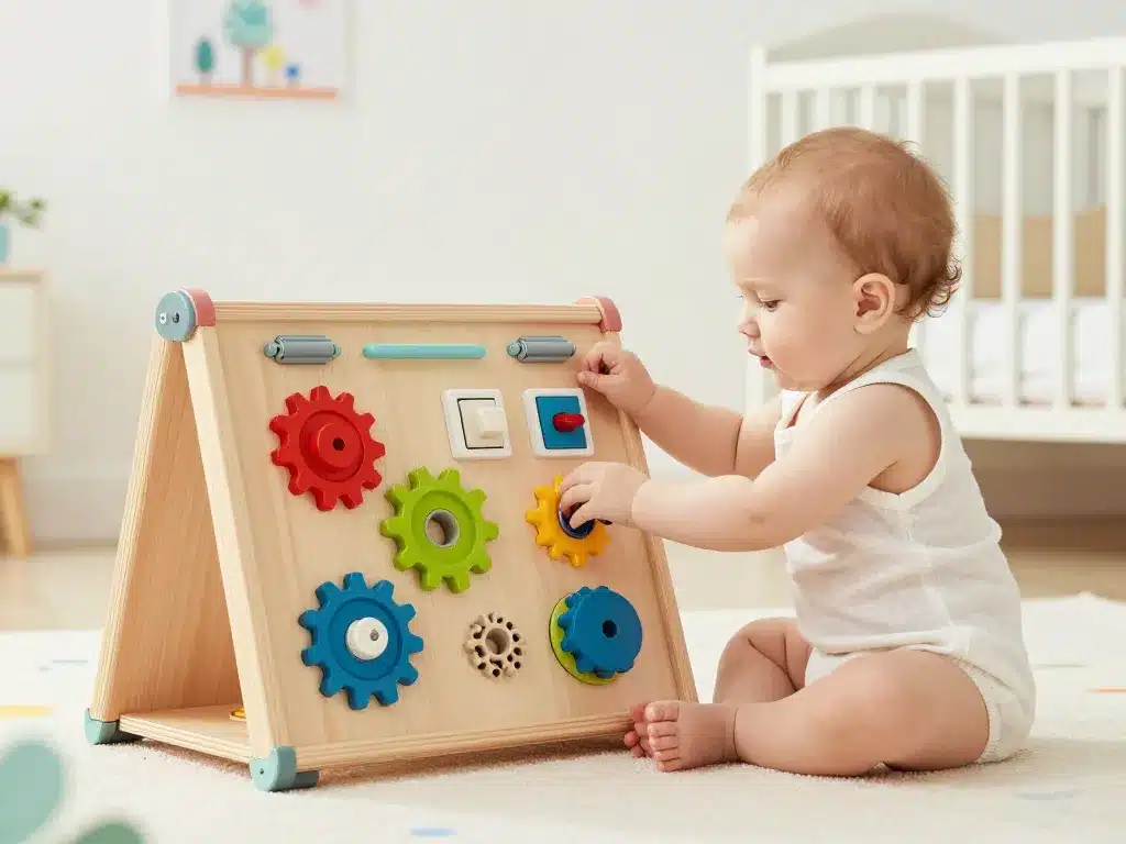 busy board motricité fine et éveil bébé