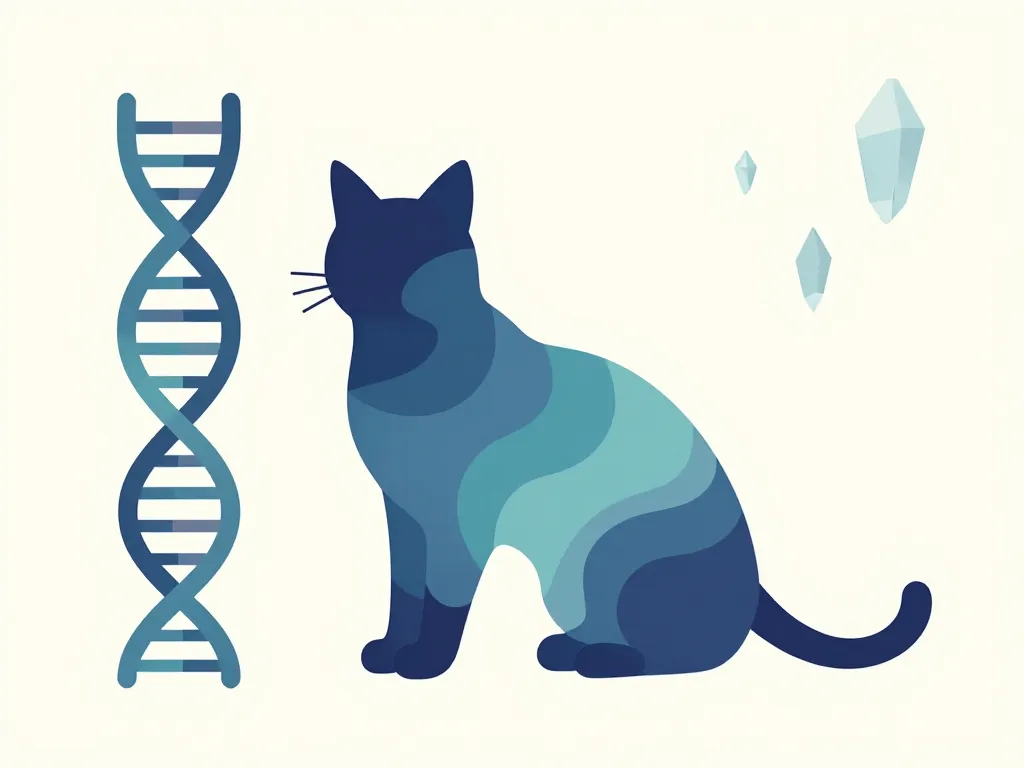 chat chimère métaphore fusion ADN silhouette