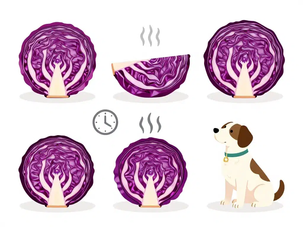 chou rouge chien portions cuite crue conseils