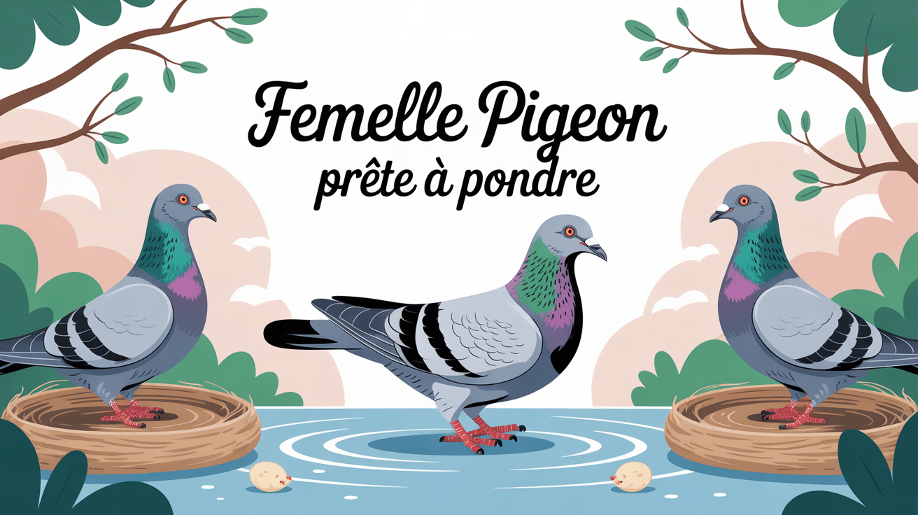comment savoir si un pigeon femelle va pondre illustration thématique pigeons nid