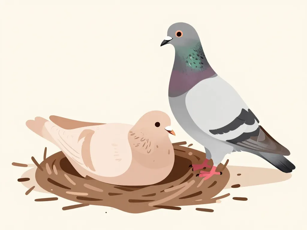 comment savoir si un pigeon femelle va pondre signes pigeon attitude nid