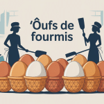illustration fourmis oeufs amas maison