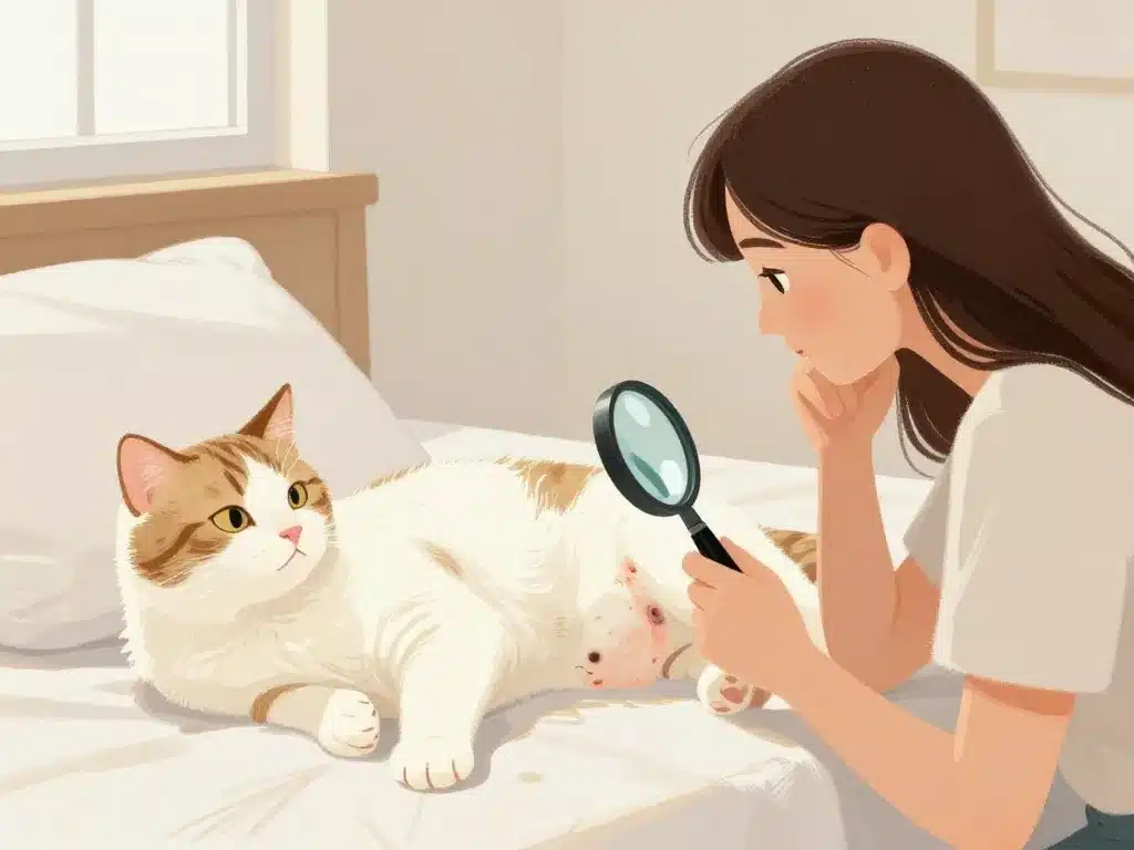 gonflement cicatrice sterilisation chat observation proprietaire