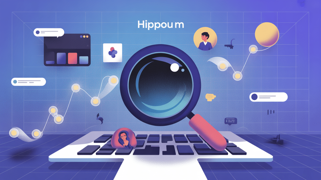 illustration SEO hippoum mots-clés émergents