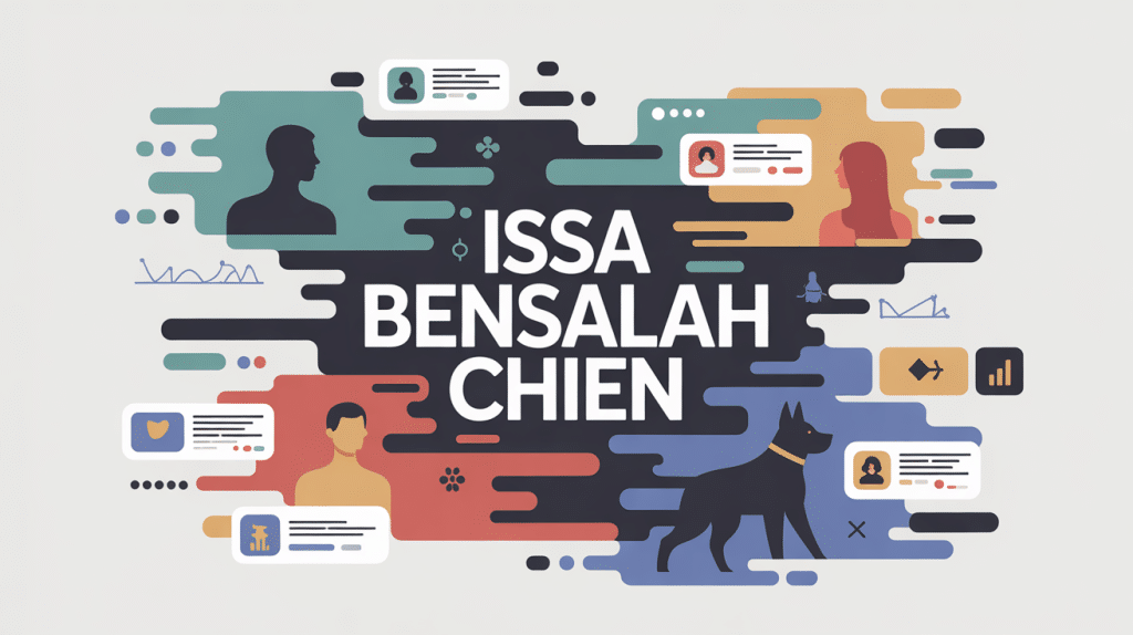 issa bensalah chien polémique réputation en ligne illustration