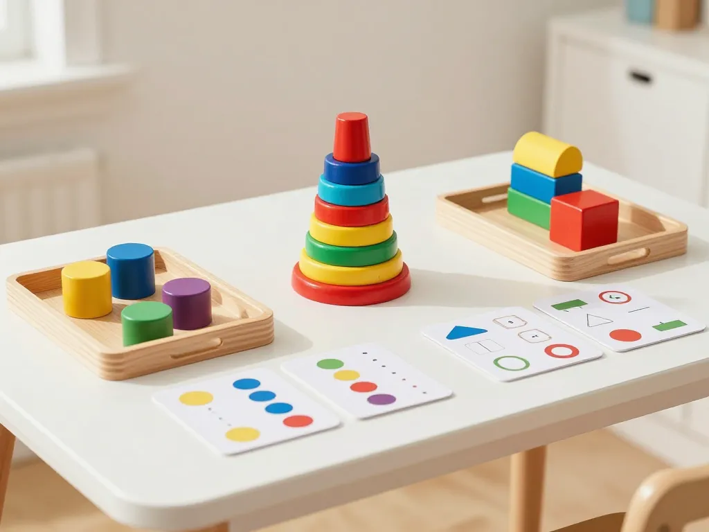 Sélection de jeux montessori 4 ans sur table