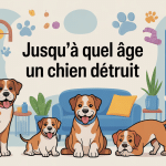 jusqu'à quel âge un chien détruit illustration comportement destructeur