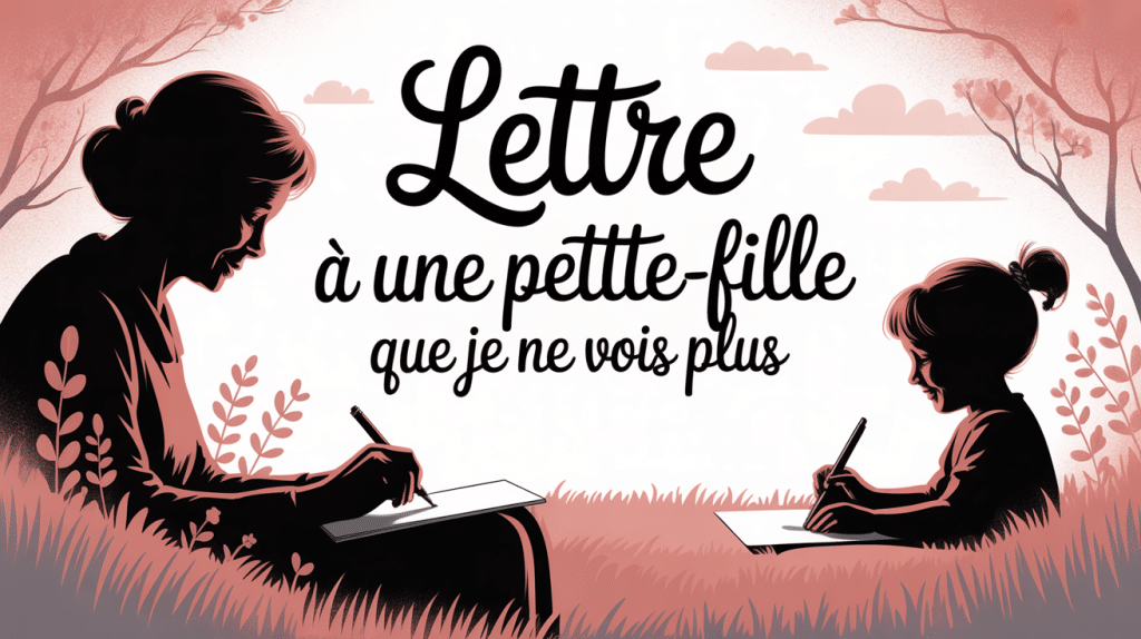 illustration poétique du lien lettre à ma petite fille que je ne vois plus