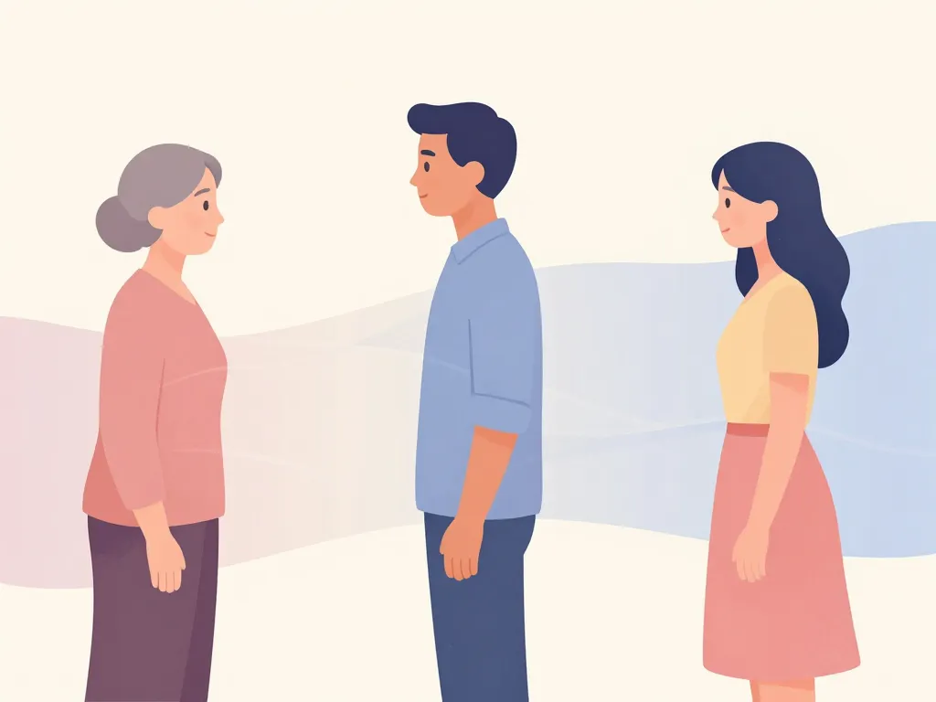 ma belle-fille m'éloigne de mon fils, illustration écart émotionnel