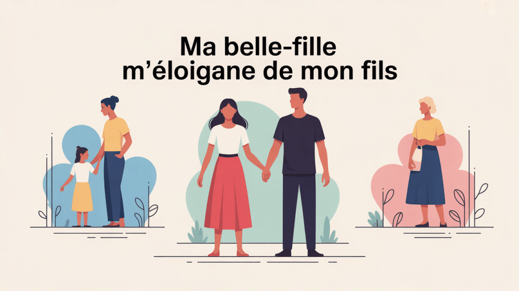 ma belle-fille m'éloigne de mon fils, image de la relation tendue