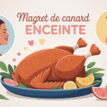 magret de canard enceinte assiette bien cuite femme enceinte