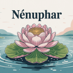 Illustration SEO nenuphar animal plante aquatique centrale