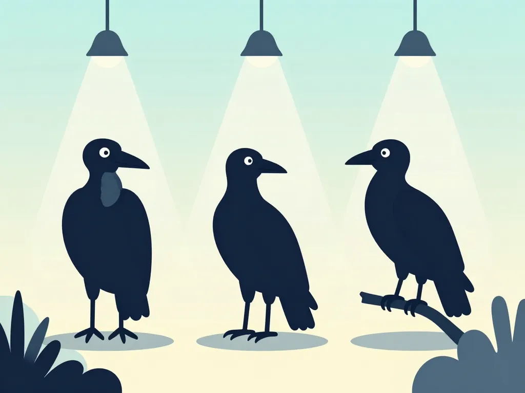 Silhouettes oiseaux u urubu ulu upupa perchés