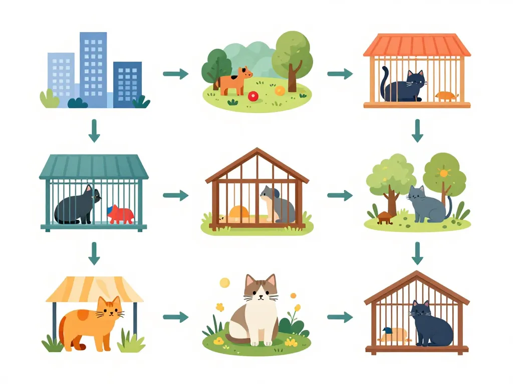 critères variation pension pour chat tarif illustration conceptuelle