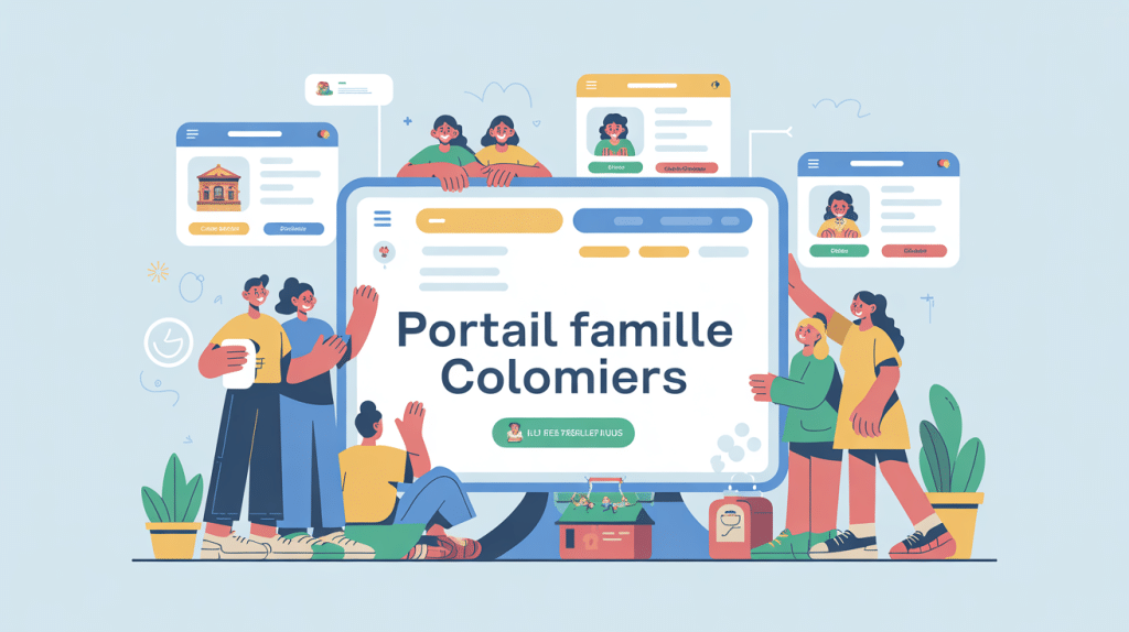 Illustration portail famille colomiers gestion parents enfants
