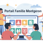 illustration portail famille montgeron famille devant écran