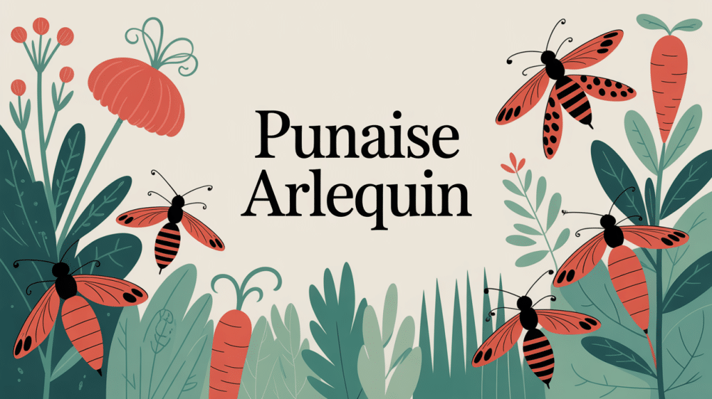 punaise arlequin nuisible ou pas sur apiacées en jardin