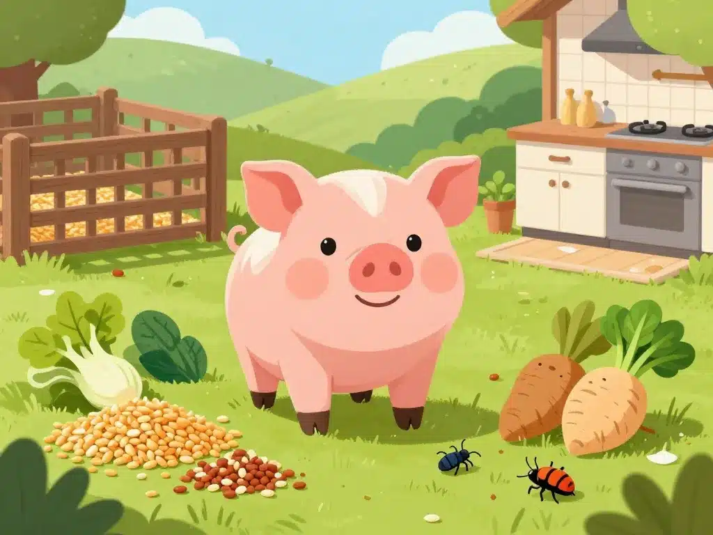 que mange un cochon aliments quotidiens ferme cuisine nature