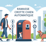 ramasse crotte chien automatique utilisé en ville illustration
