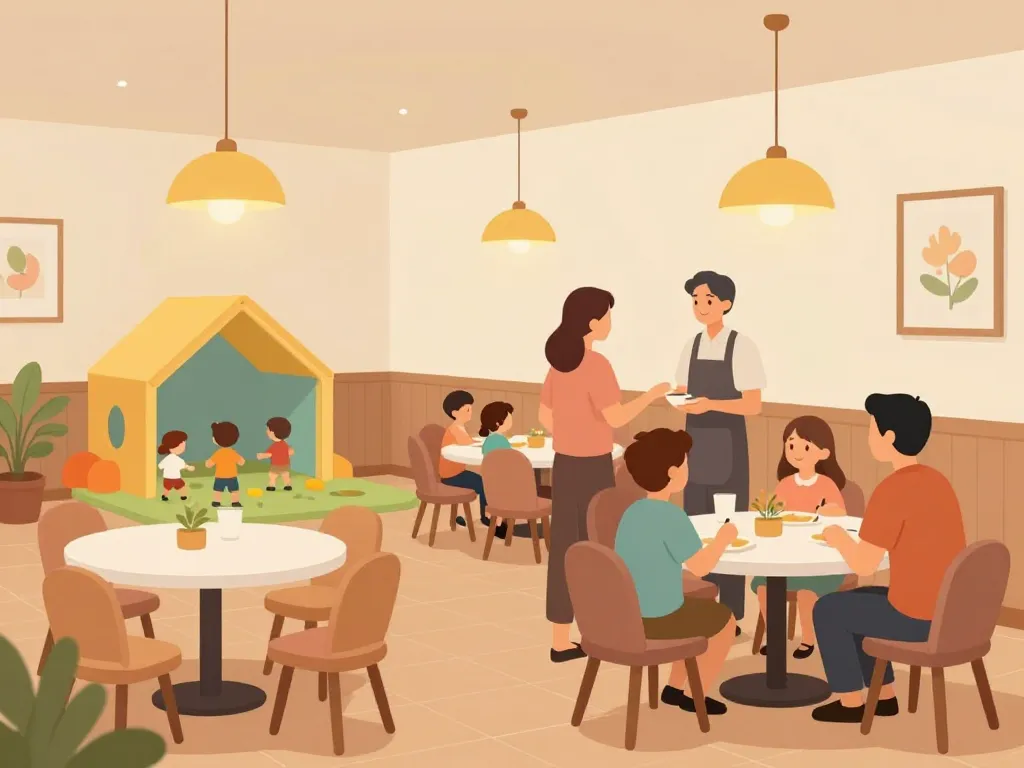 restaurant kids friendly lyon intérieur familial enfants jouent