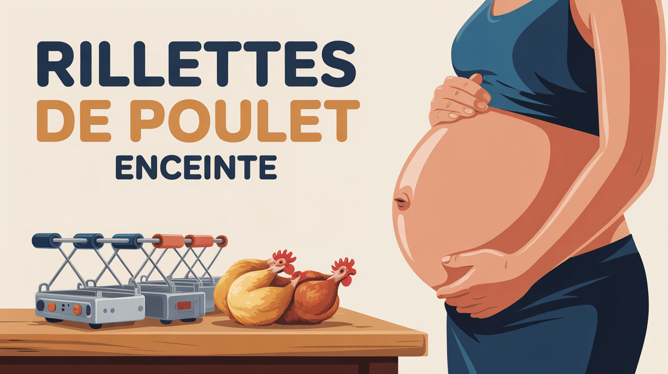 Rillette poulet Bordeau Chesnel femme enceinte en illustration