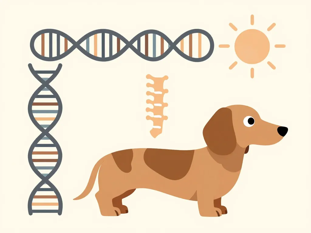 teckel arlequin poil ras diagramme santé génétique