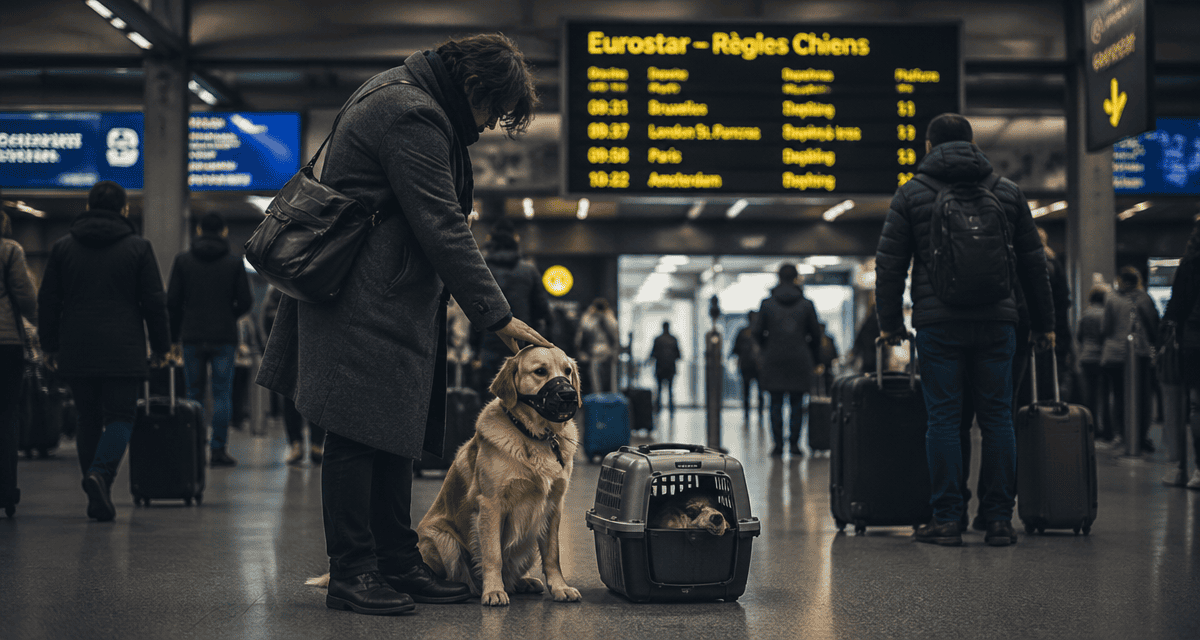 chien eurostar gare européenne