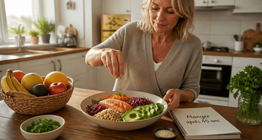 4 aliments a eviter apres 45 ans bowl quinoa saumon
