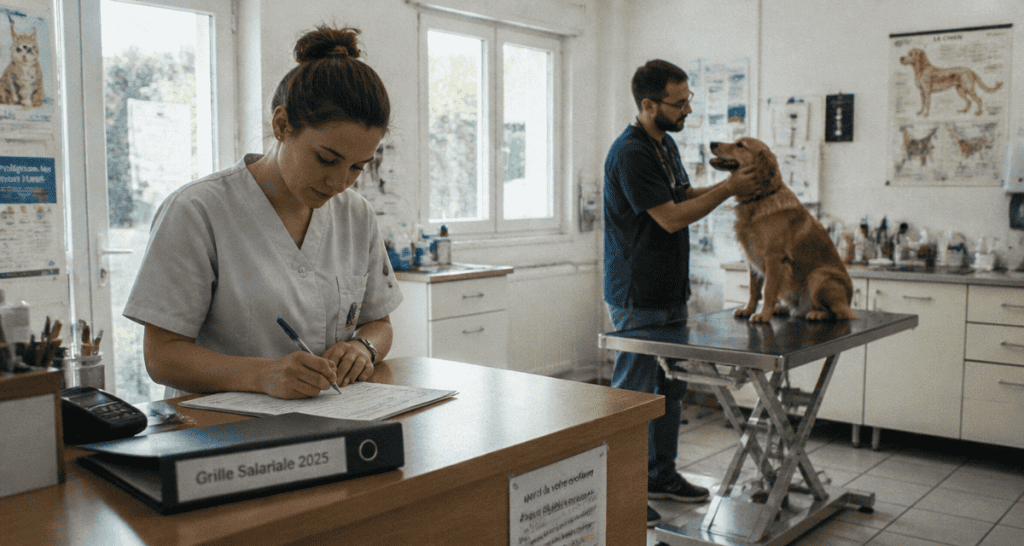 auxiliaire vétérinaire salaire net en clinique française