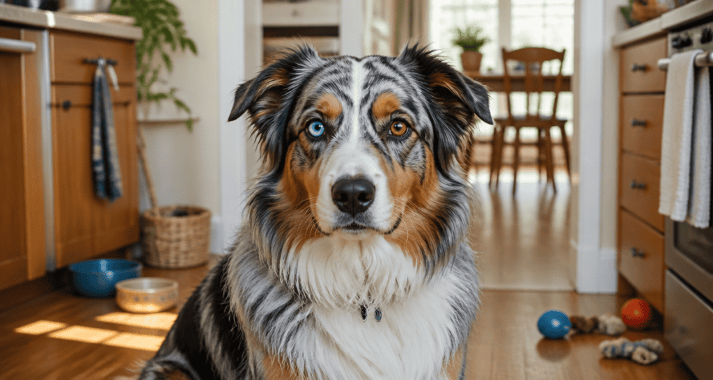 berger australien yeux vairons adulte