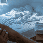bouton acariens lit bras chambre