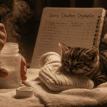 chaton non sevré nourri au biberon