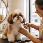 coupe pour shih tzu puppy cut sur table de toilettage