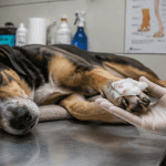 coussinet chien arraché repousse en clinique