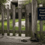 déjection canine propriété privée devant portail