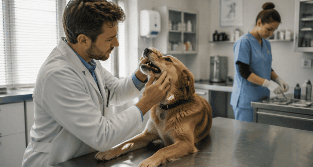 Detartrage chien danger examen veterinaire