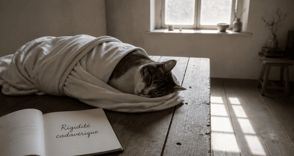 en combien de temps un chat mort devient raide