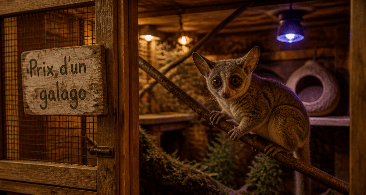 galago prix dans volière en bois