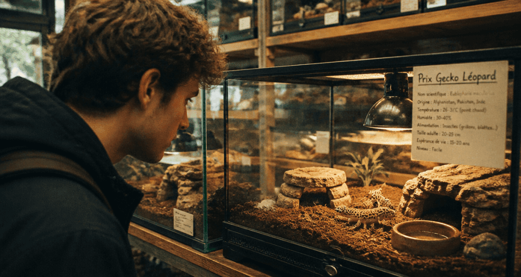 gecko léopard prix en animalerie