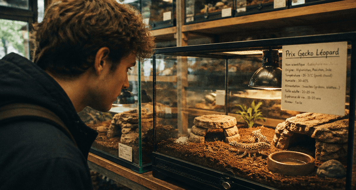 gecko léopard prix en animalerie