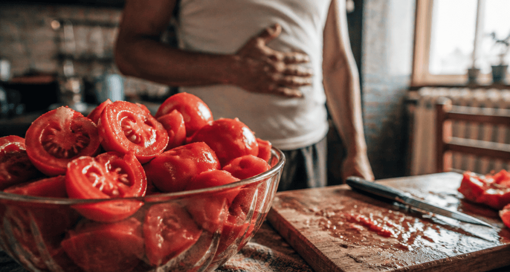 Manger trop de tomates consequences acidité et inconfort