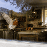 Oiseau qui tape contre la vitre signification