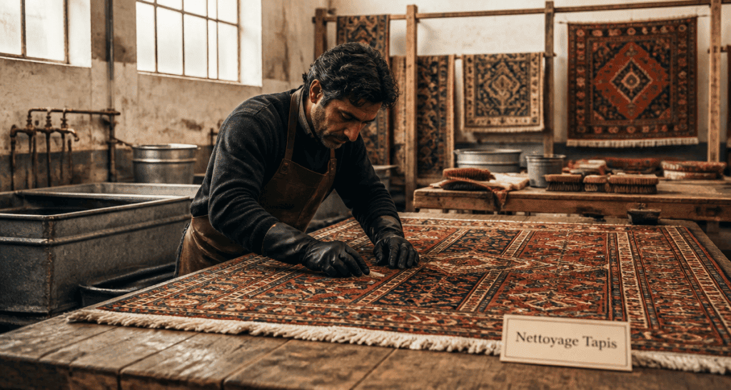 ou faire nettoyer un tapis atelier artisanal