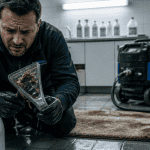 peut on mettre lessive dans shampouineuse technicien vérifie buse