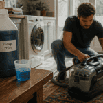 quel produit mettre dans une shampouineuse sur table buanderie