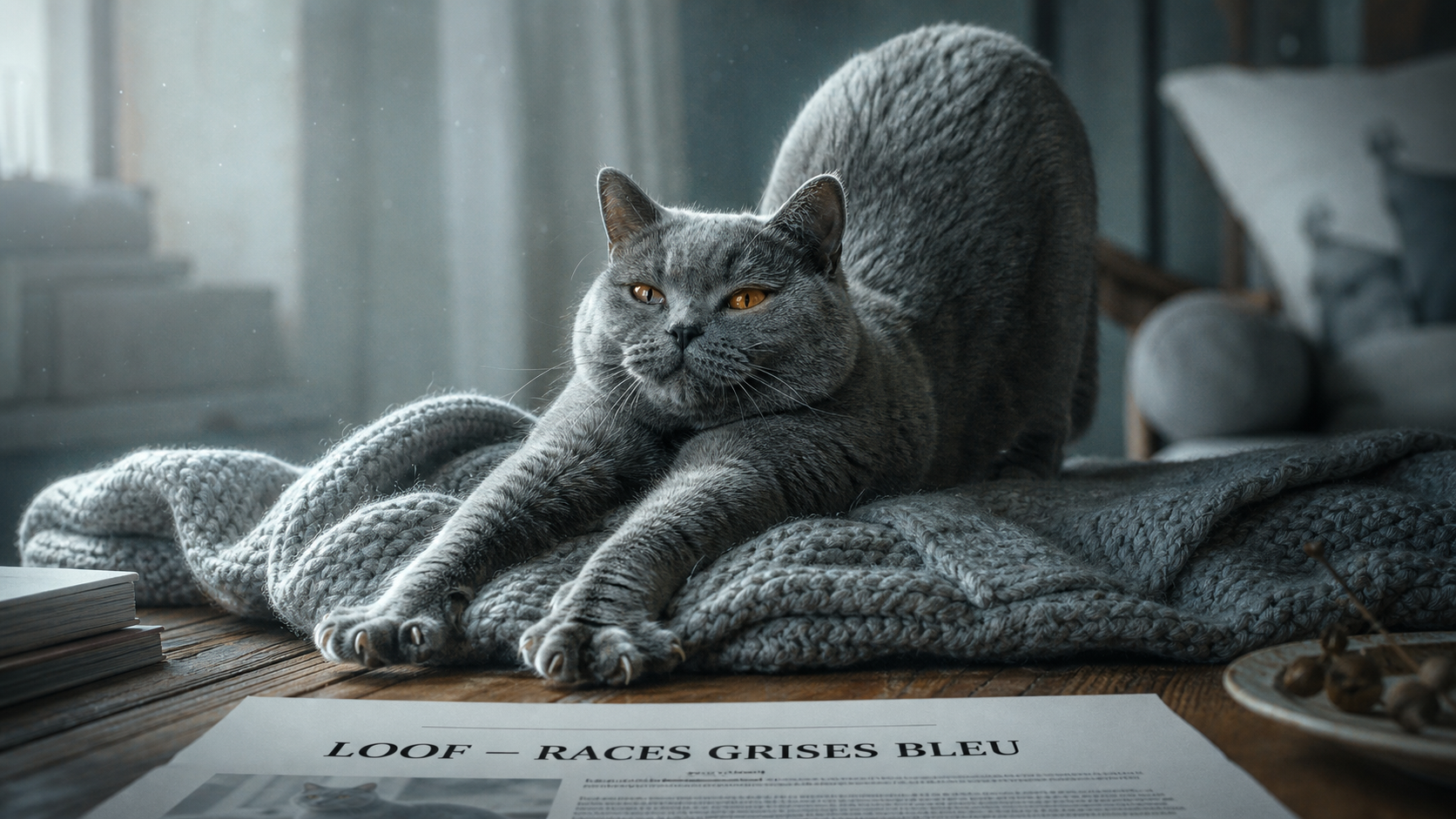 Photo chat gris bleu, 4 races d’exception