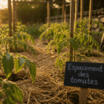 distance entre pieds de tomates rangées espacées