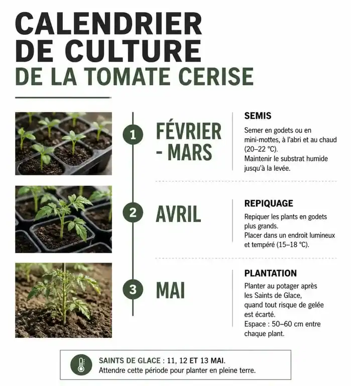 Calendrier de plantation des tomates cerises : quand planter ses tomates
